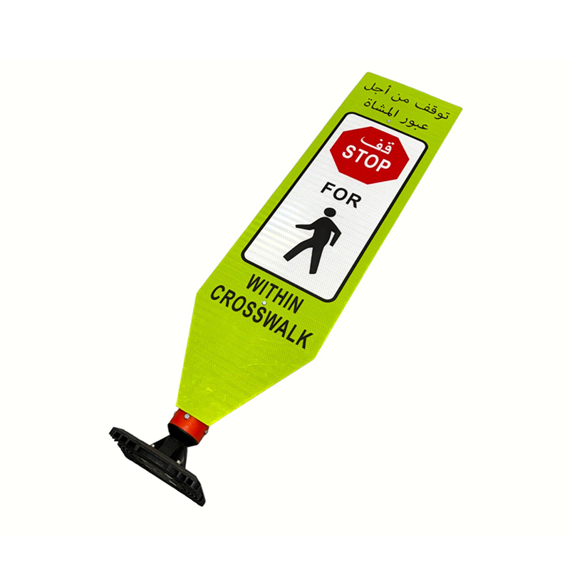 Papan Tanda Delineator Lalu Lintas Fleksibel dengan Basis Elastis Tahan Benturan
