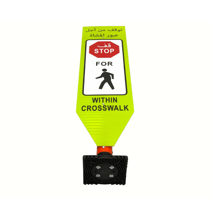 Papan Tanda Delineator Lalu Lintas Fleksibel dengan Basis Elastis Tahan Benturan