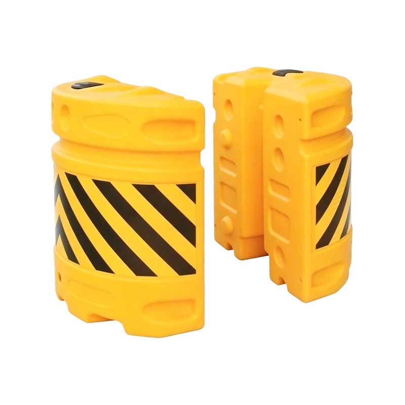 Barel Anti Benturan Lalu Lintas HDPE Kombinasi Modular dengan Terpal Reflektif