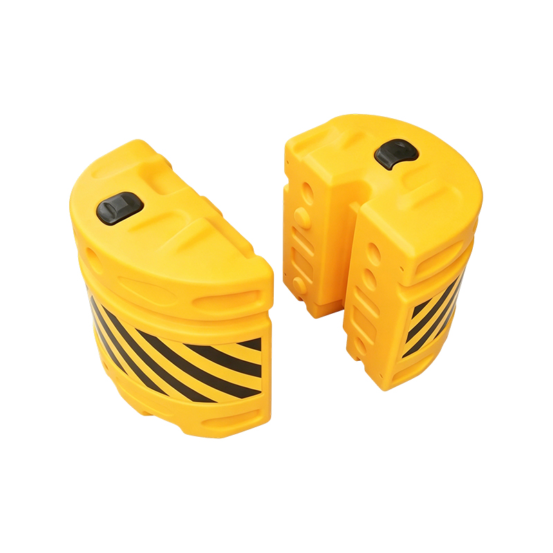 Barel Anti Benturan Lalu Lintas HDPE Kombinasi Modular dengan Terpal Reflektif