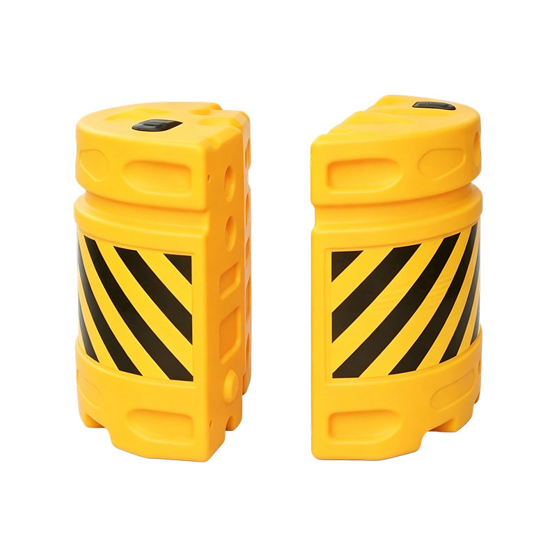 Barel Anti Benturan Lalu Lintas HDPE Kombinasi Modular dengan Terpal Reflektif