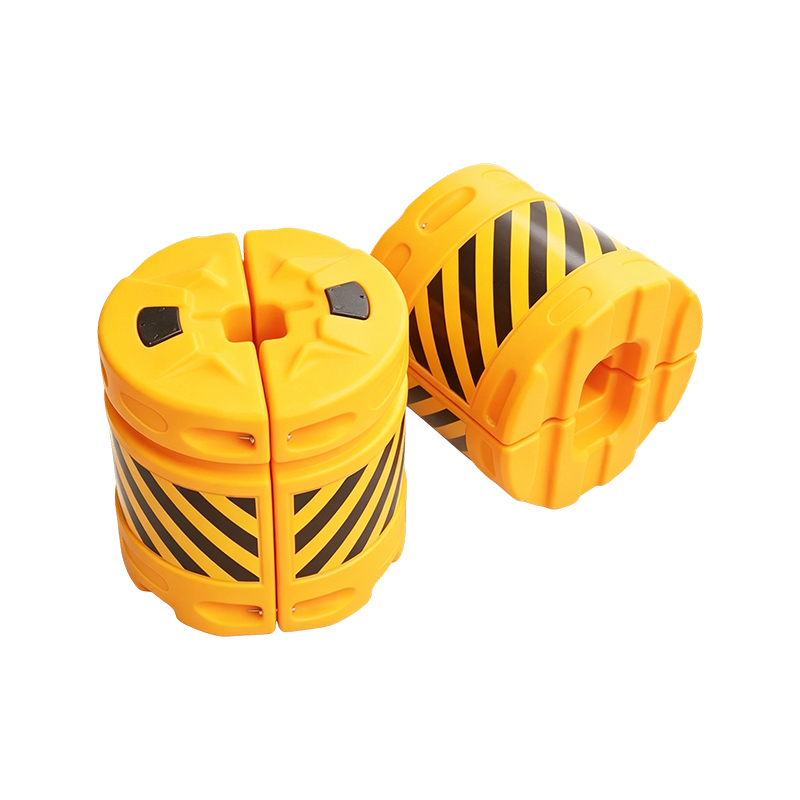 Barel Anti Benturan Lalu Lintas HDPE Kombinasi Modular dengan Terpal Reflektif
