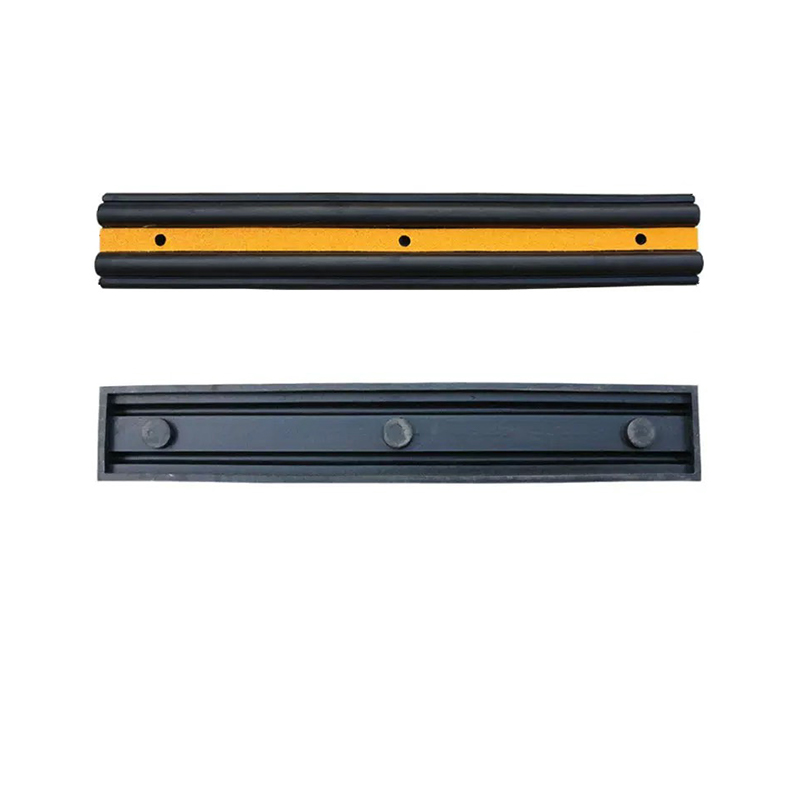 Strip Bumper Dinding Karet Tugas Berat Dengan Pita Peringatan Reflektif