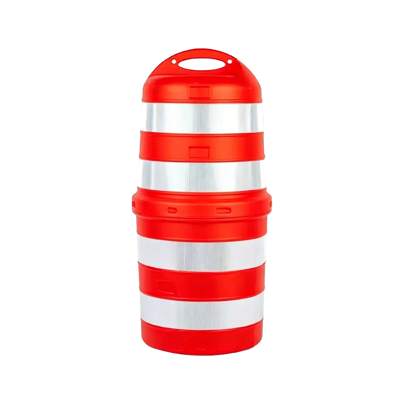 Drum Lalu Lintas HDPE Dua Bagian dengan Pegangan Atas Besar Drum Lalu Lintas HDPE Dua Bagian dengan Pegangan Atas Besar