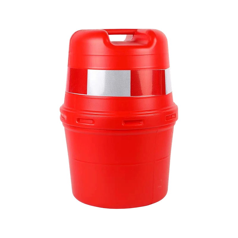 Drum Lalu Lintas HDPE Dua Bagian dengan Pegangan Atas Besar Drum Lalu Lintas HDPE Dua Bagian dengan Pegangan Atas Besar