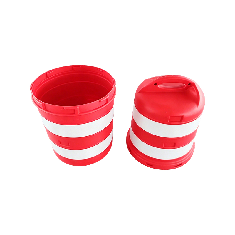 Drum Lalu Lintas HDPE Dua Bagian dengan Pegangan Atas Besar Drum Lalu Lintas HDPE Dua Bagian dengan Pegangan Atas Besar