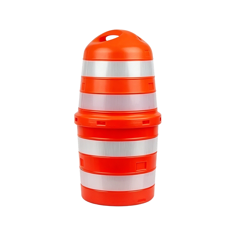 Drum Lalu Lintas HDPE Dua Bagian dengan Pegangan Atas Besar Drum Lalu Lintas HDPE Dua Bagian dengan Pegangan Atas Besar