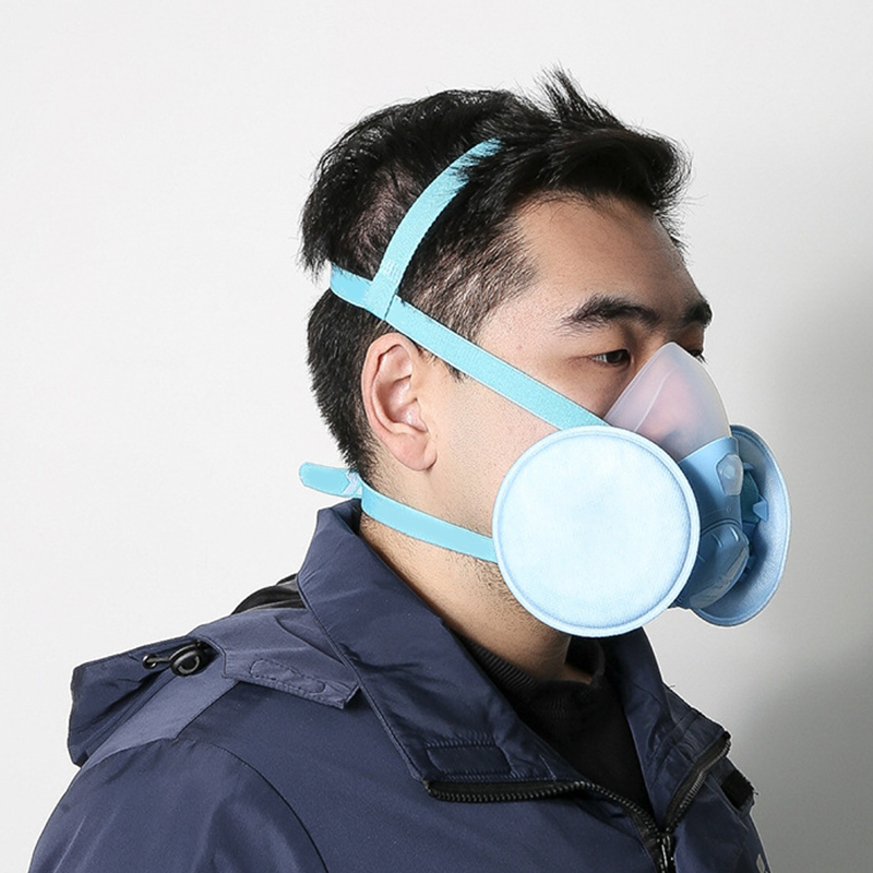Masker Gas Silikon Filter Ganda