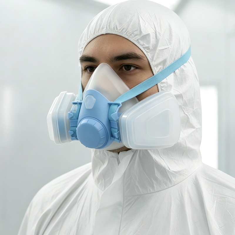 Masker Gas Silikon Filter Ganda