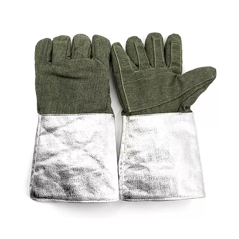 Sarung Tangan Serat Karbon Aramid Tahan Panas Bercahaya 1000°C