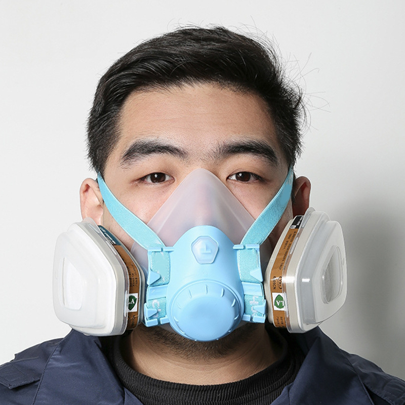 Masker Gas Silikon Filter Ganda