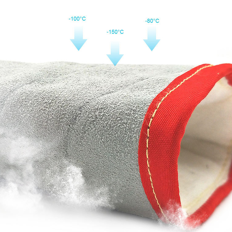 -150 °C sarung tangan cryo dengan kulit sapi