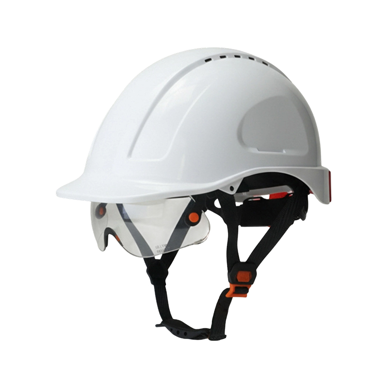 Helm kacamata dengan Visor Terintegrasi yang Dapat Ditarik