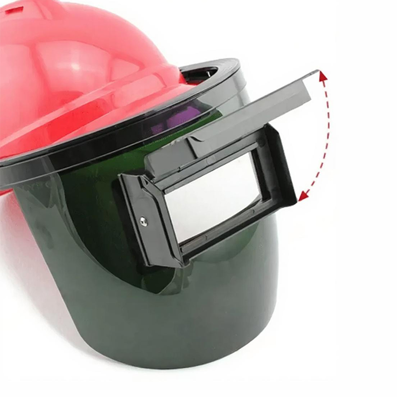 Masker las anyaman otomatis yang dipasang di helm