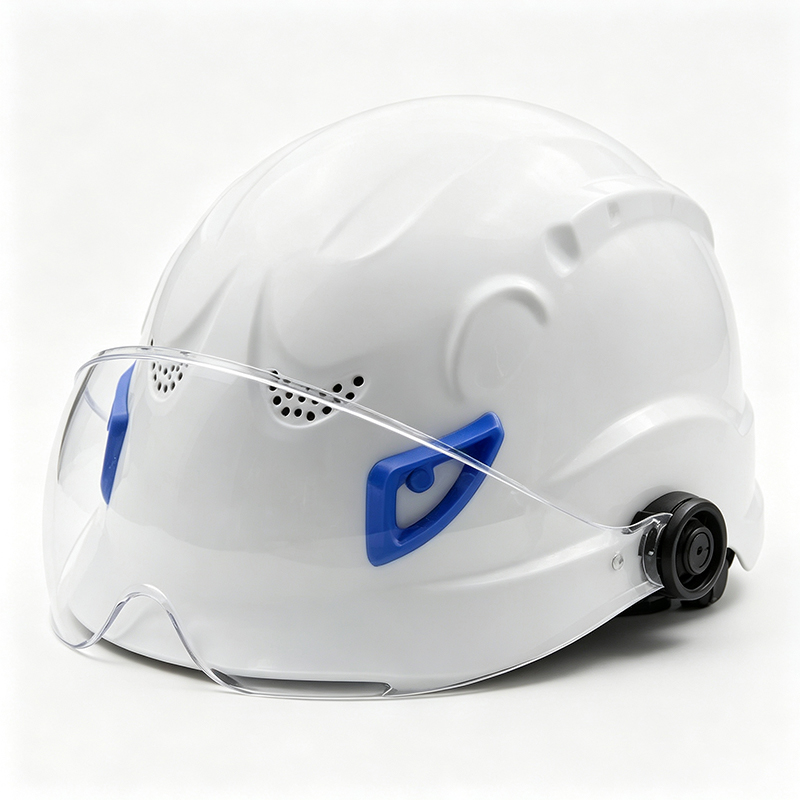 Helm Keselamatan ABS Fungsi Ganda dengan Kacamata PC Terintegrasi