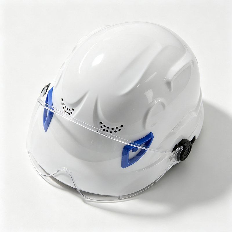 Helm Keselamatan ABS Fungsi Ganda dengan Kacamata PC Terintegrasi