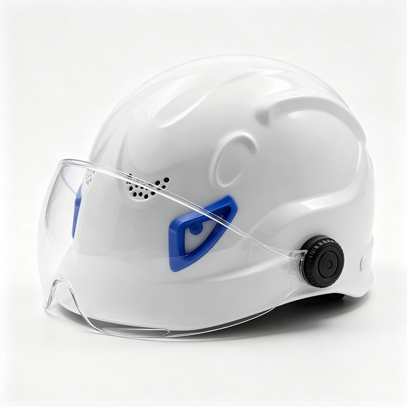 Helm Keselamatan ABS Fungsi Ganda dengan Kacamata PC Terintegrasi