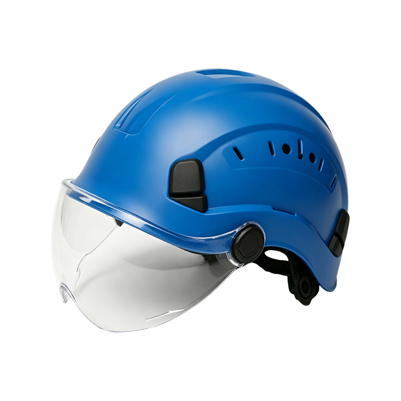 Helm kacamata dengan Visor Terintegrasi yang Dapat Ditarik