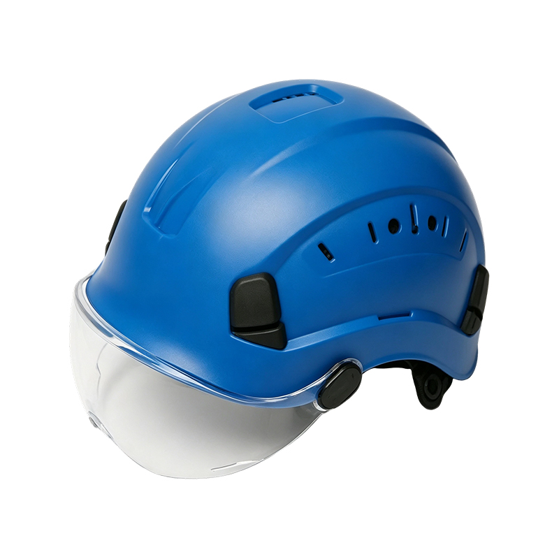 Helm kacamata dengan Visor Terintegrasi yang Dapat Ditarik