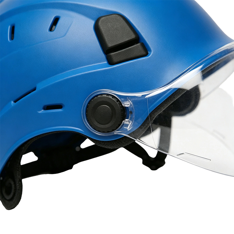 Helm kacamata dengan Visor Terintegrasi yang Dapat Ditarik