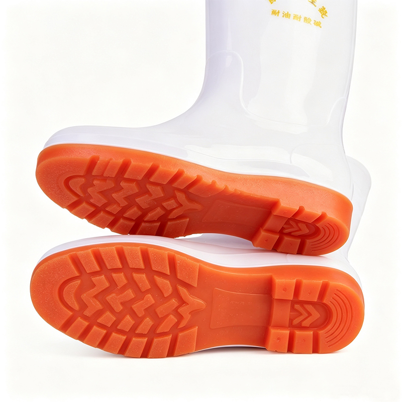 Sepatu Bot Hujan PVC Putih Food Grade
