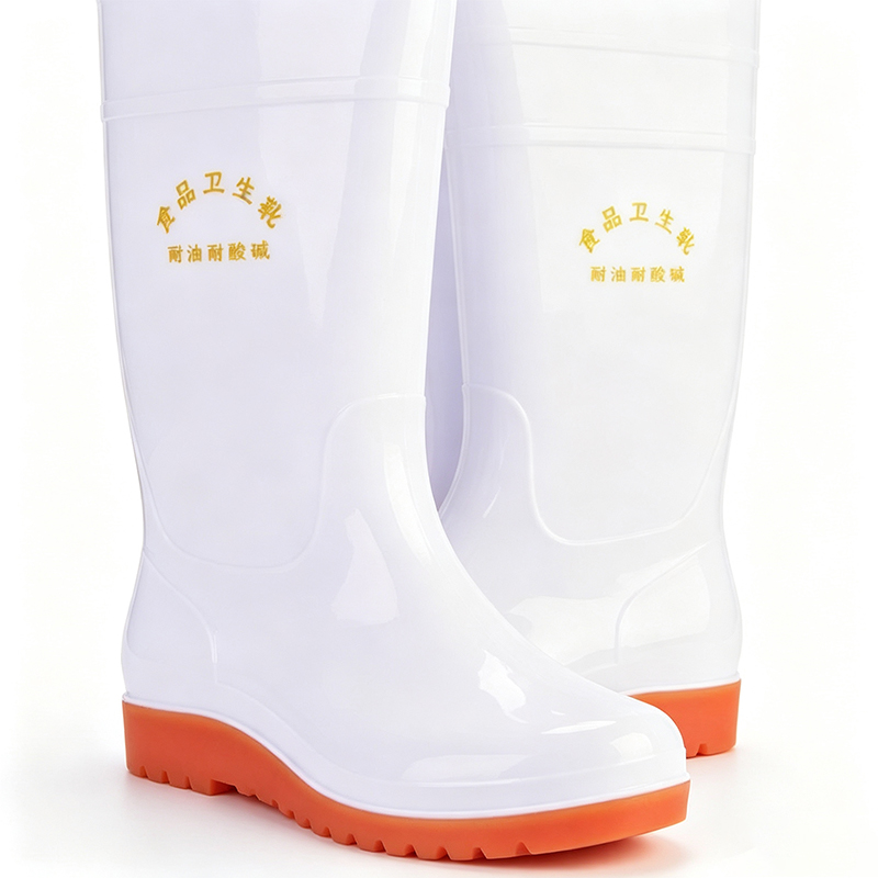 Sepatu Bot Hujan PVC Putih Food Grade