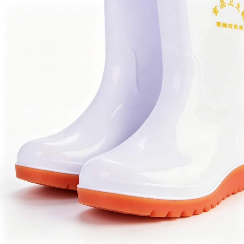 Sepatu Bot Hujan PVC Putih Food Grade